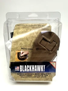 BLACKHAWK Serpa CQC Belt Loop & Paddle Right-Hand Concealment Holster Coyote Tan - Picture 1 of 7