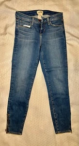 L'Agence Emmanuelle Women Mid Rise Skinny w/zipper Light Vintage Sz 24 NWOT $285 - Picture 1 of 4