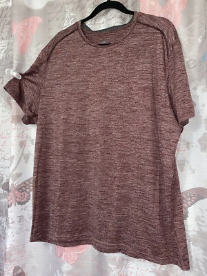 Camisa Activa C9 Champion Para Hombre Granate Manga Corta Con Rayas Blancas Talla 2XL Foto 1 de 4