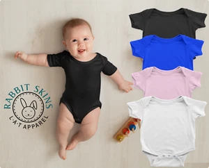 Onesie Kind Bio Baumwolle Baby Strampler ohne Chemie kein Kratzen Waschfest - Picture 1 of 22