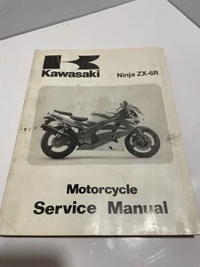 1995 - 1997 KAWASAKI ZX-6R NINJA FACTORY MOTORCYCLE SERVICE MANUAL 99924-1184-01 - Imagen 1 de 3