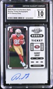 2023 Topps Athletes Unlimited Danny Gray #112 Football CGC 10 - Picture 1 of 2