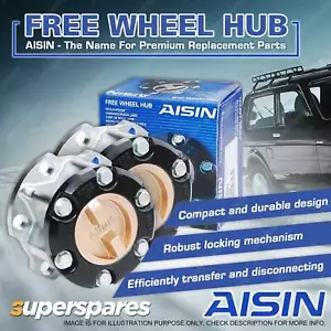 2x Genuine Aisin Free Wheel Hubs for Toyota Landcruiser HJ75 HJ70 RJ70 HJ60 HJ61 - Picture 1 of 3