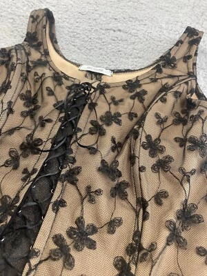 Top Bustier Corsé Deshuesado Con Cordones Decoline Hecho en EE. UU. M De Colección Años 90 Hada Gótica Emo Foto 1 de 4