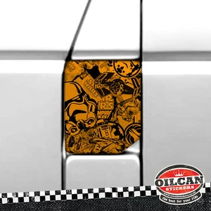 Transporter T5 fuel flap wrap orange star wars stickerbomb oilcan original o - Picture 1 of 2