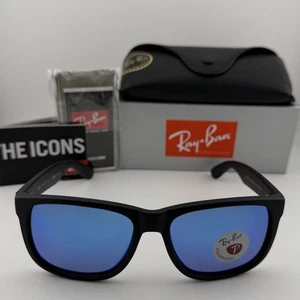 Ray-Ban RB4165 622/55 Justin Blue Polarized 54mm Lens Sunglasses - Picture 1 of 9