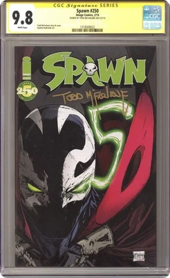 Spawn #250A McFarlane CGC 9.8 SS Todd mcfarlane 2015 1318569022 - Image 1 of 2