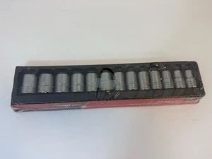 Juego de enchufes poco profundos Snap-On 313TWMYA 13 piezas 1/2" Dr 6Pt unidad de flanco métrico 12-24 mm - Imagen 1 de 9