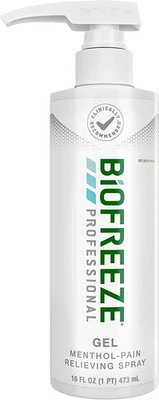 Biofreeze Professional Pain Relief Gel 16 oz Pump Green, 13425 - Image 1 of 4