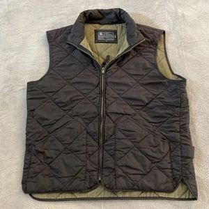 J.Crew Vest Men Medium Black Quilted Preppy Gorpcore Chic Outdoor Classic Sussex - Picture 1 of 16