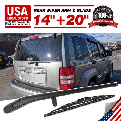 For Jeep Liberty 2008 2009 2010 2011 2012 Rear Wiper Arm With Blades 68034341AD - Image 1 of 4