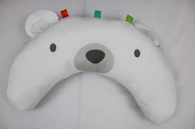 13"TAGGIES POLAR BEAR BABY HEAD REST~5"WIDE~CARSEAT~NO DEFECTS~MACHINE WASH~WHIT - Image 1 of 2