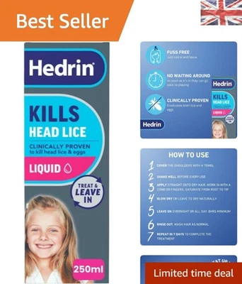 Clinically Proven Leave-In Lotion for Lice – Safe & Gentle for All Ages, 250ml - Image 1 of 4