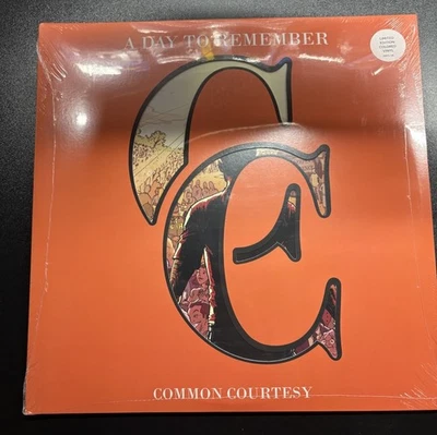 NEW SEALED A Day to Remember - Common Courtesy CLEAR w/ SPLATTER Vinyl 2xLP - Image 1 of 4