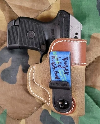 Desantis Gunhide Ruger Lcp Lcp II Lcp Mad destro Iwb couro marrom... - Imagem 1 de 4