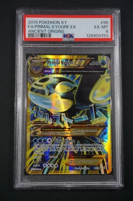 Pokemon Ancient Origins Primal Kyogre EX Shiny #96 - PSA 6 - Image 1 of 2
