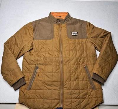 Howler Brothers Bros Merlin Quilted Puffer Jacket Coat Mens XXL Dark tan Orange  - Image 1 of 4