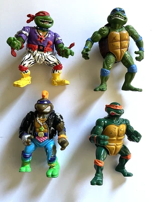 TORTUGAS NINJA MUTANTES ADOLESCENTES Lote-4 De Colección '91-92 MÚSICA Ralph Película Punker Don Wacky Foto 1 de 4