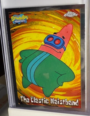 Topps Chrome Spongebob Squarepants 2025 Patrick THE ELASTIC WAISTBAND Card #137 - Image 1 of 3