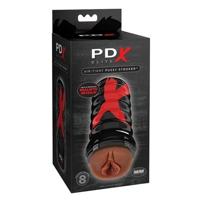Masturbador PDX Elite Air Tight Pussy Stroker marrón/negro RD503-29 Foto 1 de 3