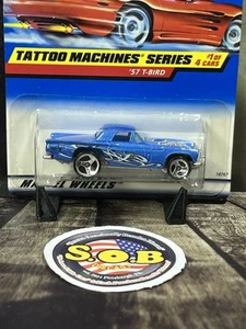 Hot Wheels Blue Card 1957 Ford Thunderbird T-Bird Blue Diecast Sealed NM Cond - Picture 1 of 7