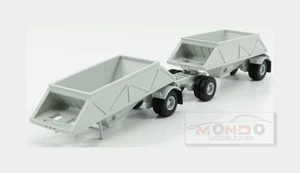 1:64 Neoscale Trailer 2X Rimorchio Double Bottom Dump Trailer For Truck NEO64100 - Picture 1 of 2