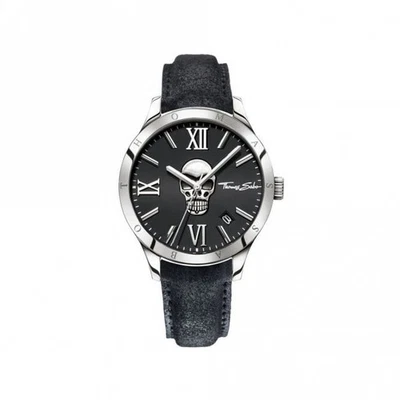 Thomas Sabo Men's Rebel Icon Skull Stainless Steel Watch WA0210-218-203-43MM - Image 1 of 4