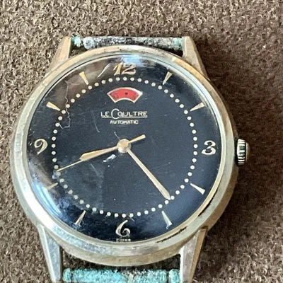 reloj pulsera lecoultre vintage automático esfera negra, piezas/reparaciones, A20 Foto 1 de 4