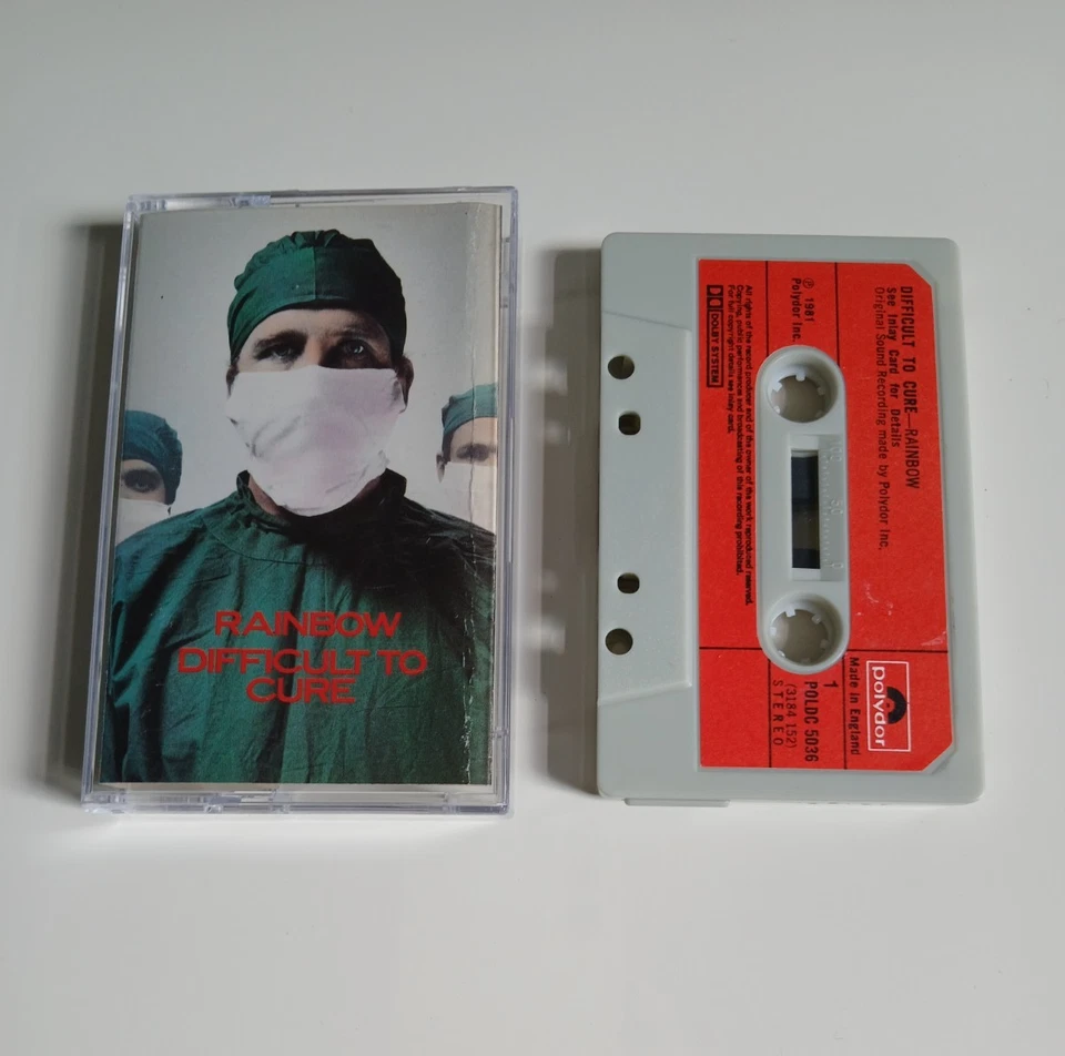 RAINBOW DIFFICULT TO CURE CASSETTE TAPE POLYDOR UK 1981 - Image 1 of 1