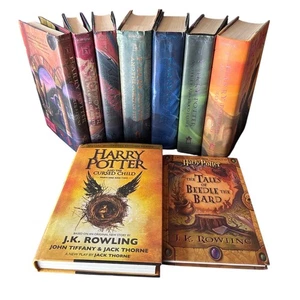 Harry Potter Complete Hardcover Set Books 1-7 & Two Bonus Books - Picture 1 of 2