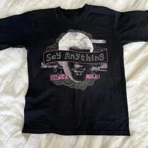 Camiseta negra unisex Say Anything Band Album talla completa - Imagen 1 de 4