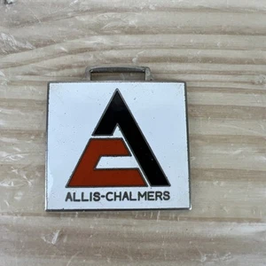 Reloj Llavero Vintage Allis Chalmers Milwaukee Wis Negro Rojo - Imagen 1 de 6