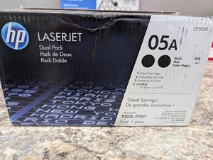 Kaseta z czarnym tonerem HP CE505D oryginalna 05A LaserJet P2035 P2055 - Zdjęcie 1 z 1