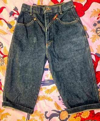 复古 Ozark 高腰海报短裤 VLV 50 年代风格 26 W 女牛仔西部牛仔裤  — 第 1/4 张图片