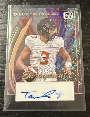 2024 Leaf Pro Set Pure Enjoyment Bronze Sparkle Auto 1/10 Taulia Tagovailoa - Image 1 of 3