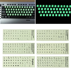 Different Languages Notebook Desktop Universal Luminous Keyboard Stickers - Picture 1 of 10