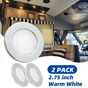 RV Interior LED Lights Recessed Ceiling Cabinet Lamp Camper Trailer Boat DC 12V - Picture 1 of 8