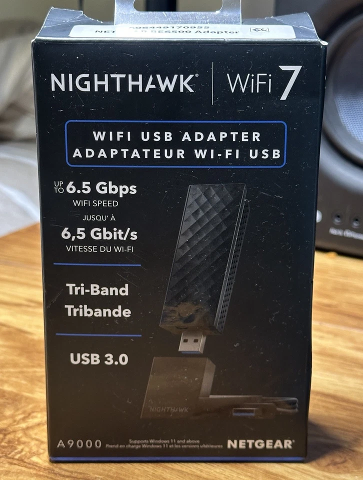 Netgear NightHawk WiFi 7 Adattatore USB WiFi A9000 Funzionante Testato - Immagine 1 di 4