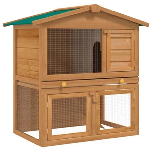 Tidyard Hutch Small Animal House Cage 3 Doors Z7G8 - Picture 1 of 9