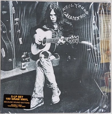 NEIL YOUNG Greatest Hits SEALED 180 Gram 2LP Bonus 7" SIngle - Image 1 of 2