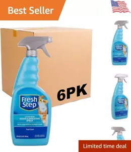 24oz Cat Litter Odor Spray - Pet-Friendly Deodorizer with Fresh Scent | 6 Pack - Picture 1 of 6