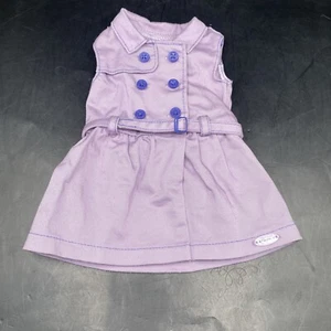 AMERICAN GIRL Travel In Style Dress Only-Retired 2019 Purple Belt Buttons - Picture 1 of 7