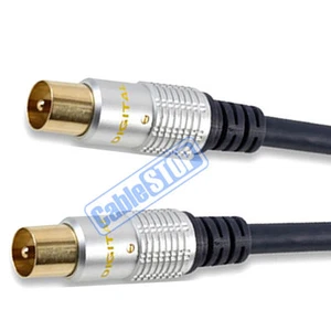 PRO 2m Coax Male to Male Aerial Plug Antenna TV Cable 2 METRES - Picture 1 of 1