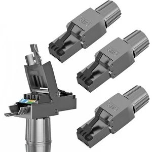 Connecteur RJ45 sans Outil CAT 7 CAT 8 Fiche Mâle Réseau 40Gbit/s 2000MHz Fic... - Photo 1/7