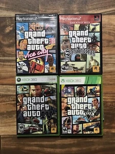 PS2 Grand Theft Auto San Andreas & Vice City - Xbox 360 GTA 4 e 5 - Funzionante - Foto 1 di 10