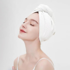 Enveloppe de serviette à cheveux super absorbante pour femmes, enveloppe de tête turban gaufre blanche, rapide 