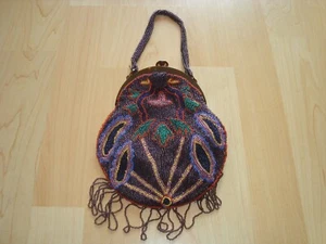 alter Perlenbeutel-Pompadur-Abend-Perlentasche°°°°°°°°°°°°°°°°°°°°°°°°°°°°° - Bild 1 von 15