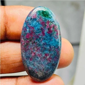 Piedra Rubí Cianita Rubí Natural Cianita Cabujón Piedra Preciosa Suelta 45 Ct. ME-11915 - Imagen 1 de 5