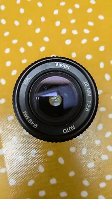 Vivitar 49mm F/2.8 Wide Angle Lens Pentax K Mount Decent condition Made In Japan - Image 1 of 4