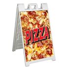 PIZZA Signicade 24x36 cadre A panneau de trottoir en plastique CARNAVAL FAIR FOOD